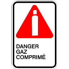 Danger gaz comprimé