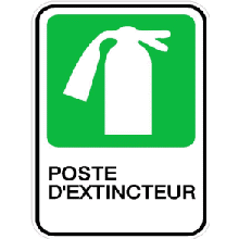 Poste d'extincteur