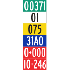 Plaquette d'inventaire route-troncon-section