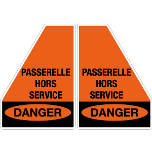 Passerelle hors service