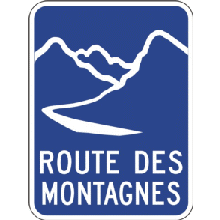 Jalonnement le long de la route ou du circuit touristique