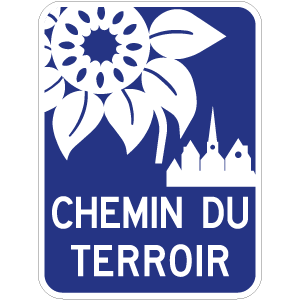 Jalonnement le long de la route ou du circuit touristique