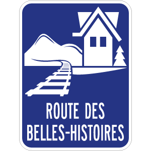 Jalonnement le long de la route ou du circuit touristique