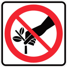 Interdiction de cueillir