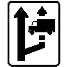 Voie pour véhicules lents