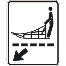 Passage pour traîneaux à chiens