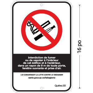 Interdiction de fumer ou de vapoter