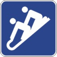 Glissade pour luge