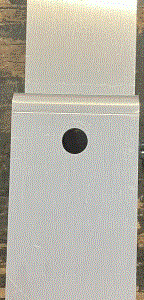 Support en J pour planche de barricade