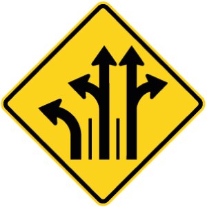 Signal avancé de direction des voies