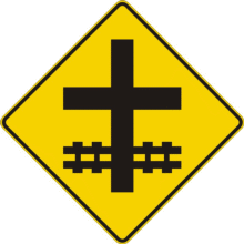 Signal avancé d'un passage à niveau