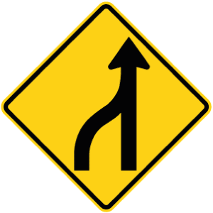 Perte de voie à gauche sur route à deux voies
