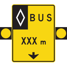 Signal avancé de voies réservées