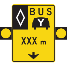Signal avancé de voies réservées