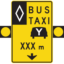 Signal avancé de voies réservées