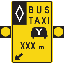 Signal avancé de voies réservées