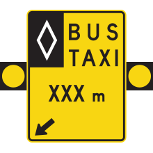 Signal avancé de voies réservées