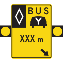 Signal avancé de voies réservées