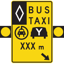 Signal avancé de voies réservées