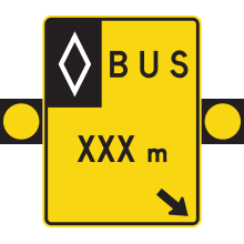 Signal avancé de voies réservées