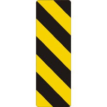 Balise de danger contournement à droite