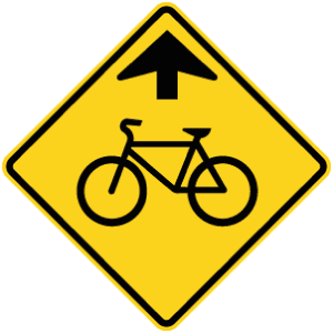 Signal avancé de chaussée désignée pour bicyclettes