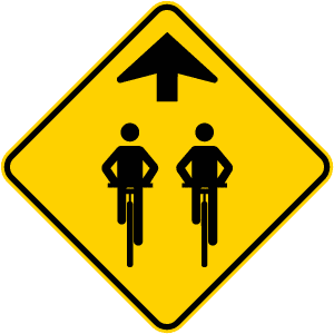 Signal avancé de présence d'une vélorue