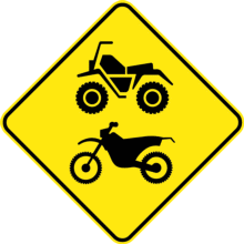 Chaussée ou sentier désigné pour VHR