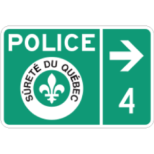 Panneaux d'équipemens spécifiques - direction et distance