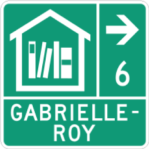 Panneaux d'équipemens spécifiques - direction et distance (deux lignes)