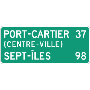 Rappel de distance de 2 municialité avec centre-ville