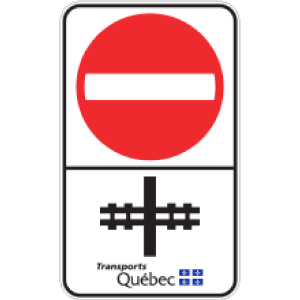Accès interdit sur l'emprise ferroviaire du MTQ