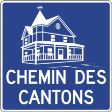 Panneau d'acheminement vers la route ou le circuit touristique