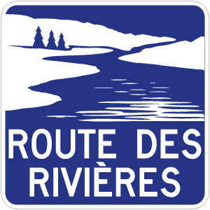 Panneau d'acheminement vers la route ou le circuit touristique