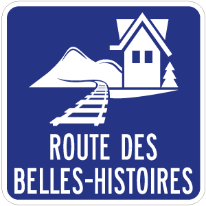 Panneau d'acheminement vers la route ou le circuit touristique