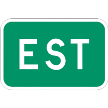 Point cardinal EST vert