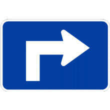 Panonceau de direction