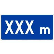 Panonceau de distance