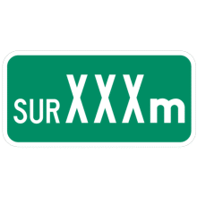 Panonceau d'étendue (sur XXX m)