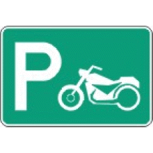 Aire de stationnement pour motocyclettes