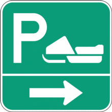 Aire de stationnement pour motoneiges