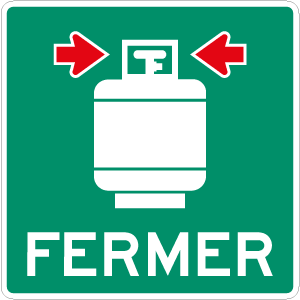 Rappel de l’obligation de fermer les bonbonnes de gaz
