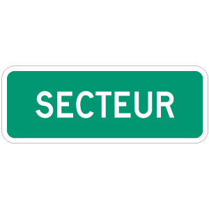 Panonceau Secteur