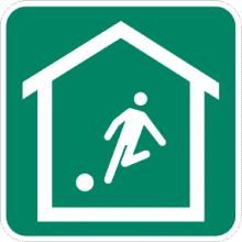 Terrain de soccer intérieur