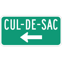 Présignalisation de cul-de-sac à gauche