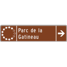 Entrée d'un parc fédéral (avec direction)