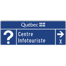 Acheminement d'un centre infotouriste, direction et distance