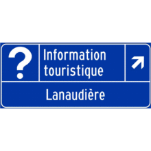 Poste d'information touristique régional, entrée du site
