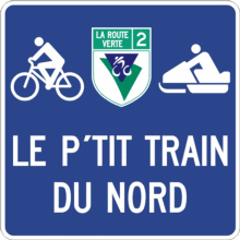 Acheminement vers un itinéraire cyclable hors route