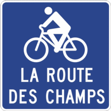 Acheminement vers un itinéraire cyclable hors route